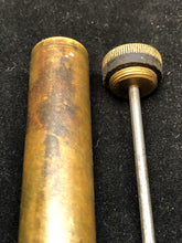Load image into Gallery viewer, Original WW1 British Army SMLE Enfield Brass Oil Bottle - J.J.B Maker Marked - The Militaria Shop