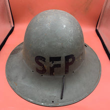 Lade das Bild in den Galerie-Viewer, Original WW2 British Civil Defence Home Front Zuckerman Civilian Helmet SFP - The Militaria Shop