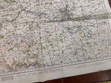 Load image into Gallery viewer, Original WW2 British Army GSGS Map of England RARE Darlington Training Documents - The Militaria Shop
