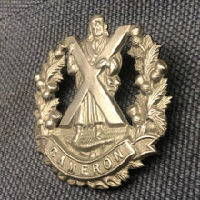 Load image into Gallery viewer, Original WW2 British Army Cap Badge - Cameron Highlanders - The Militaria Shop