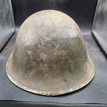 Load image into Gallery viewer, Original British/Canadian Army WW2 Mk3 Turtle High Rivet Combat Steel Helmet - The Militaria Shop