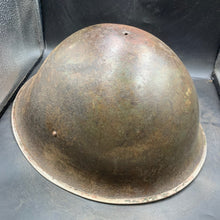 Charger l'image dans la galerie, Original British/Canadian Army WW2 Mk3 Turtle High Rivet Combat Steel Helmet - The Militaria Shop