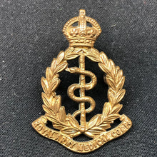 Load image into Gallery viewer, Original WW2 British Army Cap Badge - Royal Army Medical Corps - The Militaria Shop