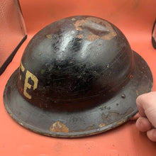 Charger l'image dans la galerie, Original WW2 British Home Front Civil Defence Fire Brigade FB Helmet - Complete - The Militaria Shop