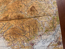 Load image into Gallery viewer, Original WW2 British Army RAF Navy Base Map of South Wales - Cardiff & Swansea - The Militaria Shop