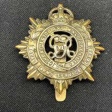 Load image into Gallery viewer, Genuine WW2 British Army Brass Cap Badge - Royal Army Service Corps - The Militaria Shop