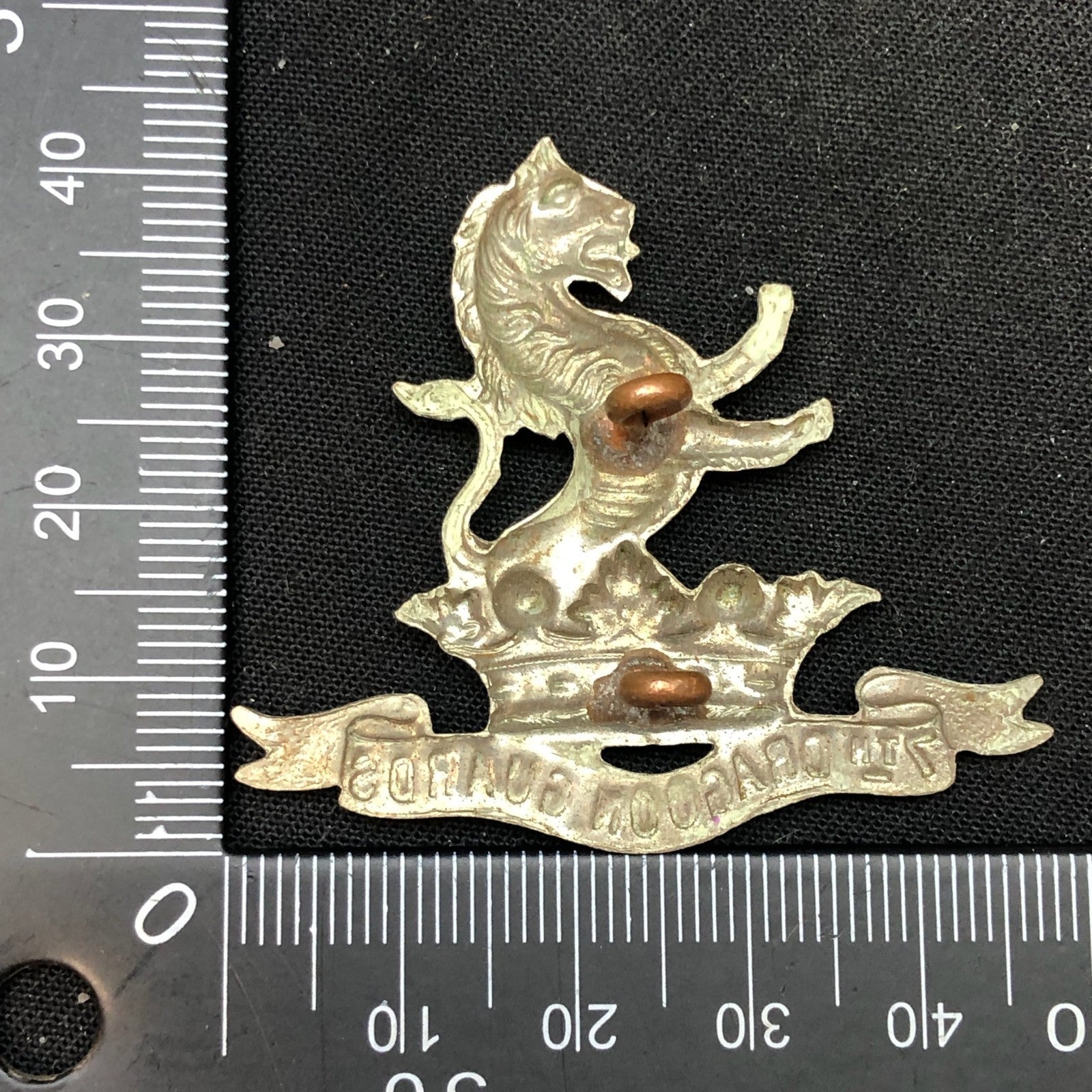 Original WW2 British Army Cap Badge - 7th Dragoon Guards - The Militaria Shop