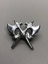 Load image into Gallery viewer, Original Cap Badge - Fire Brigade Crossed Axes - The Militaria Shop