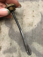 Load image into Gallery viewer, Original WW1 British Army SMLE Enfield Brass Oil Bottle - EFD Marked - The Militaria Shop