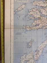 Load image into Gallery viewer, Original WW2 British Army RAF Navy Base Map of Scotland - Glasgow & Middle West - The Militaria Shop