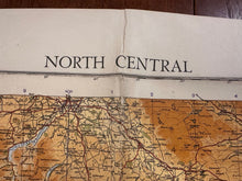 Load image into Gallery viewer, Original WW2 British Army RAF Navy Base Map of England - North Central - The Militaria Shop