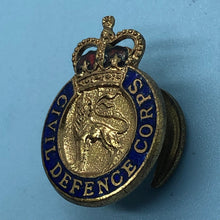 Load image into Gallery viewer, Original British Army Lapel Pin - Civil Defence Corps - The Militaria Shop