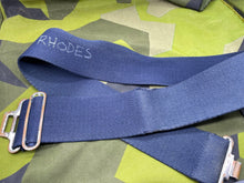 Charger l'image dans la galerie, Original British Royal Navy Blue Canvas Stable Belt - Approx 42" Waist - The Militaria Shop