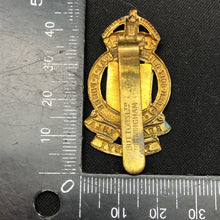 Lade das Bild in den Galerie-Viewer, Genuine WW2 British Army Brass Cap Badge - Royal Army Ordnance Corps - The Militaria Shop