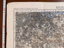 Load image into Gallery viewer, Original WW2 British Army GSGS OS Map of Great Britain - S.E London & Sevenoaks - The Militaria Shop