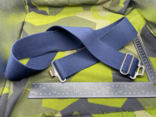 Load image into Gallery viewer, Original British Royal Navy Blue Canvas Stable Belt - Approx 46" Waist - The Militaria Shop