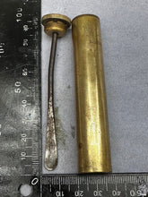 Load image into Gallery viewer, Original WW1 British Army SMLE Enfield Brass Oil Bottle - W.H.B - The Militaria Shop