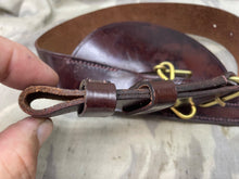 Load image into Gallery viewer, Original British Army Officer's Brown Leather Sword Belt - No Buckle - The Militaria Shop