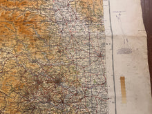 Load image into Gallery viewer, Original WW2 British Army RAF Navy Base Map of England - North Central - Leeds - The Militaria Shop
