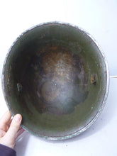 Load image into Gallery viewer, Mk3 Canadian / British Army Original WW2 Turtle Helmet High Rivet - The Militaria Shop