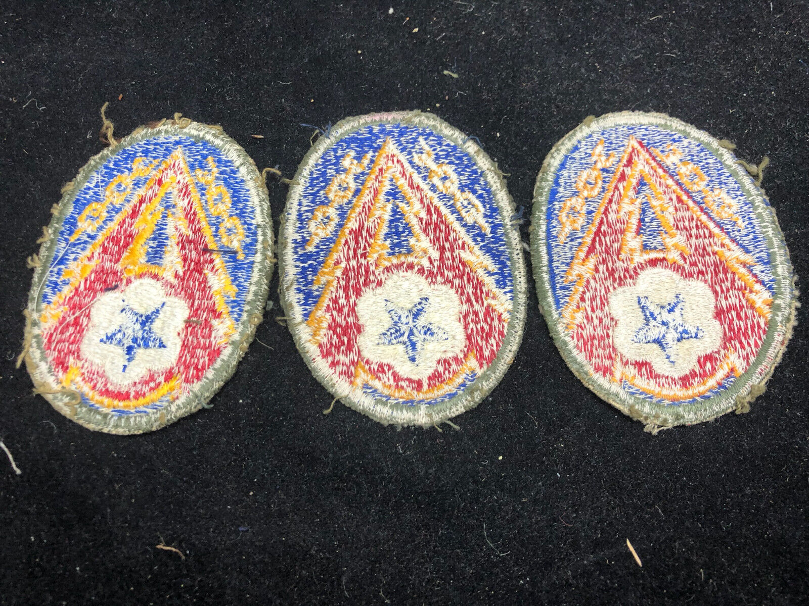 Original WW2 US Army Advanced Communications Zone ETO Cloth Badge Patch - The Militaria Shop