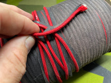 Load image into Gallery viewer, Original WW2 US Army Artillery Red Cap Cord on Huge Roll - The Militaria Shop