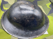 Load image into Gallery viewer, Original WW2 British / African Army Issue Brodie Combat Helmet with Liner - The Militaria Shop