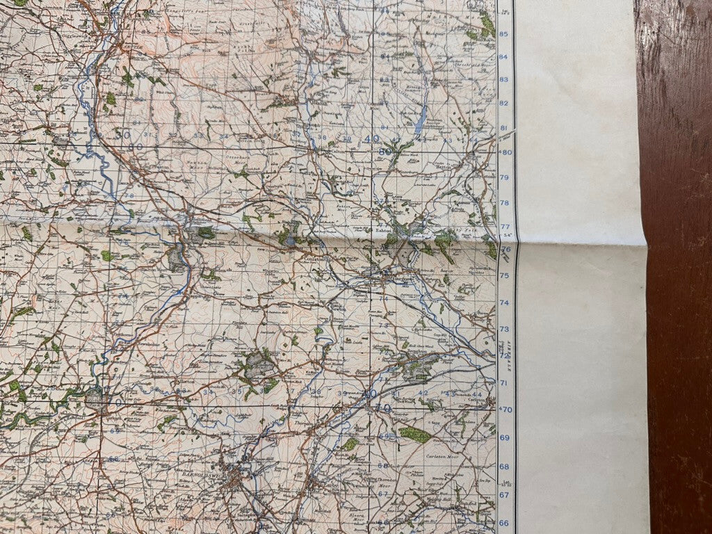 Original WW2 British Army GSGS Os Map of Great Britain - Ribblesdale - The Militaria Shop
