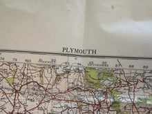 Lade das Bild in den Galerie-Viewer, Original WW2 British Army GSGS OS Map of England & Wales - Plymouth - The Militaria Shop