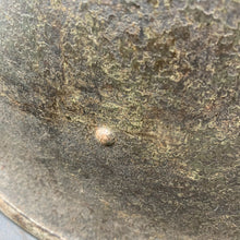 Load image into Gallery viewer, Original British/Canadian Army WW2 Mk3 Turtle High Rivet Combat Steel Helmet - The Militaria Shop