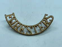 Load image into Gallery viewer, Original WW1 British Army Foresters Regiment Shoulder Title - The Militaria Shop