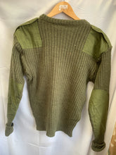 Load image into Gallery viewer, Vintage British Army OD Olive Green Pull Over Commando Jumper Wool - Size 100cm - The Militaria Shop