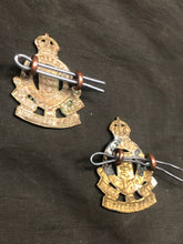 Load image into Gallery viewer, Original WW2 British Army Collar Badge Pair - Royal Army Ordnance Corps RAOC - The Militaria Shop
