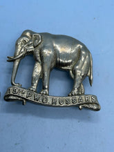 Charger l'image dans la galerie, British Army - 19th Prince of Wales's Own Hussars Slouch Hat Badge - The Militaria Shop
