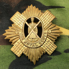 Load image into Gallery viewer, Original WW1 British Cap Badge - The Royal Scots - The Militaria Shop