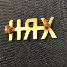 Load image into Gallery viewer, Original WW1 British Army Brass Shoulder Title - 10th Royal Hussars Regiment - The Militaria Shop