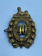 Load image into Gallery viewer, Original British Army - 40th Second Somersetshire Regiment of Foot Cap Badge - The Militaria Shop