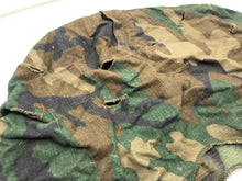 Load image into Gallery viewer, Original US Army Vietnam War Era M1 Camo Helmet Cover - Local Find - Combat Worn - The Militaria Shop