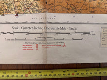 Load image into Gallery viewer, Original WW2 British Army RAF Navy Base Map of England - Border of Scotland - The Militaria Shop