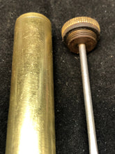 Load image into Gallery viewer, Original WW1 British Army SMLE Enfield Brass Oil Bottle - J.J.B Maker Marked - The Militaria Shop