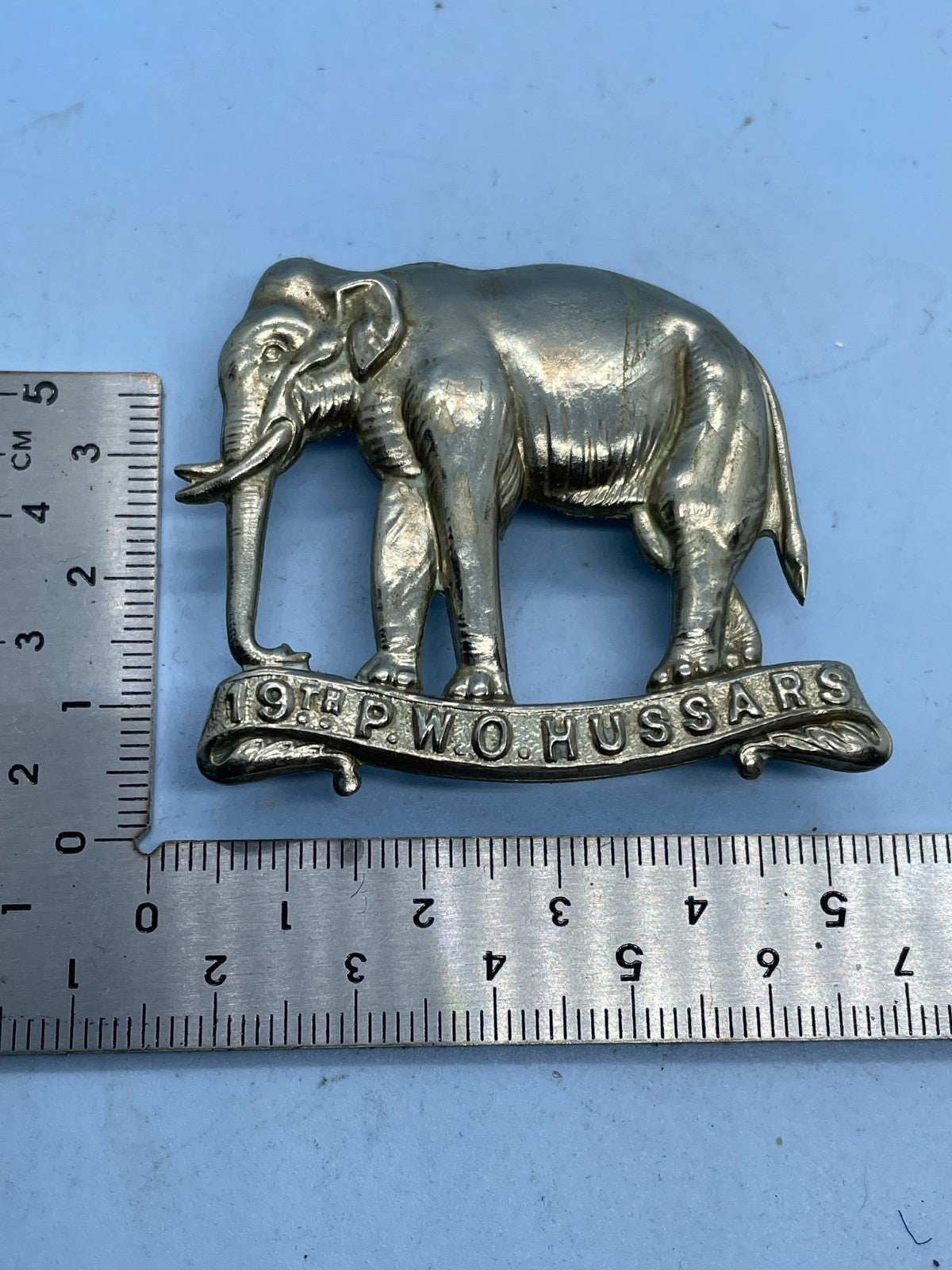 British Army - 19th Prince of Wales's Own Hussars Slouch Hat Badge - The Militaria Shop