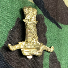 Load image into Gallery viewer, Original British Army 11th Hussars Regiment Cap Badge - The Militaria Shop