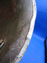 Load image into Gallery viewer, Mk3 Canadian / British Army Original WW2 Turtle Helmet High Rivet - Div Signed - The Militaria Shop