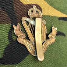Load image into Gallery viewer, Original WW1 British Cap Badge - The Royal Irish Regiment - The Militaria Shop