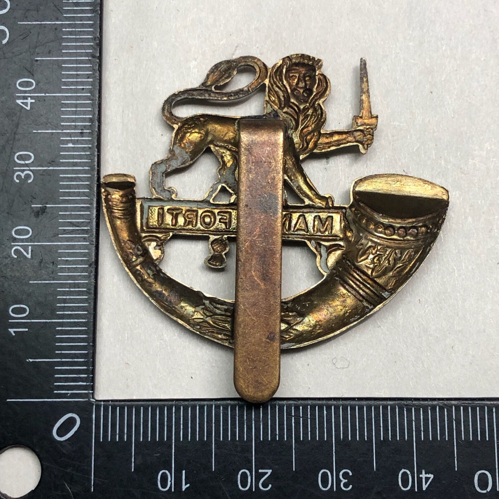 Original WW1 British Army Herefordshire Light Infantry Cap Badge - The Militaria Shop