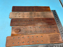 Lade das Bild in den Galerie-Viewer, WW2 German Army belt leather fastening strip. Black Leather Reproduction - The Militaria Shop