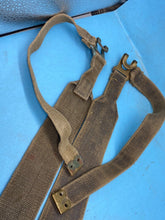 Load image into Gallery viewer, Original Pair of British Army 37 Pattern Khaki Canvas L-Straps - The Militaria Shop