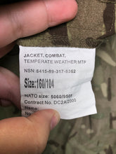 Load image into Gallery viewer, British Army MTP Camouflaged Combat Warm Weather Combat Jacket - Size 160/104 - The Militaria Shop