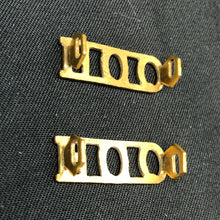 Load image into Gallery viewer, Original WW1/WW2 British Army Queen's Own Hussars Q.O.H Shoulder Title Set - The Militaria Shop