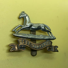 Load image into Gallery viewer, Original WW2 British Army Cap Badge - West Yorkshire Regiment - The Militaria Shop